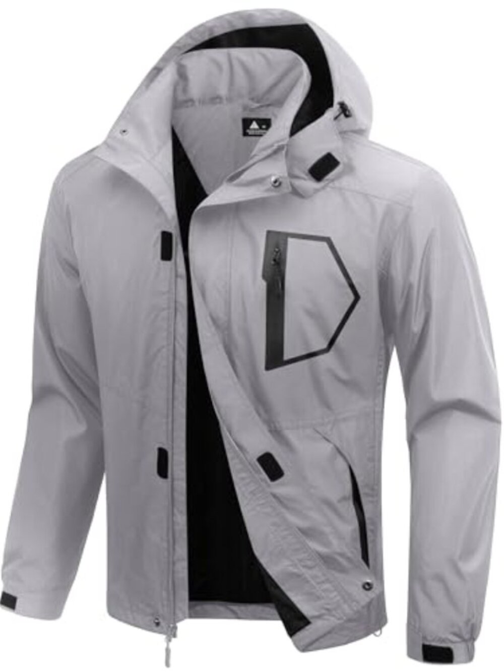 Men's Lightweight Waterproof Rain Jacket Windbreaker with Hood